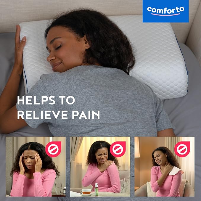 Memory Foam Pillow for Sleeping 23.6x15.7 - Image 7