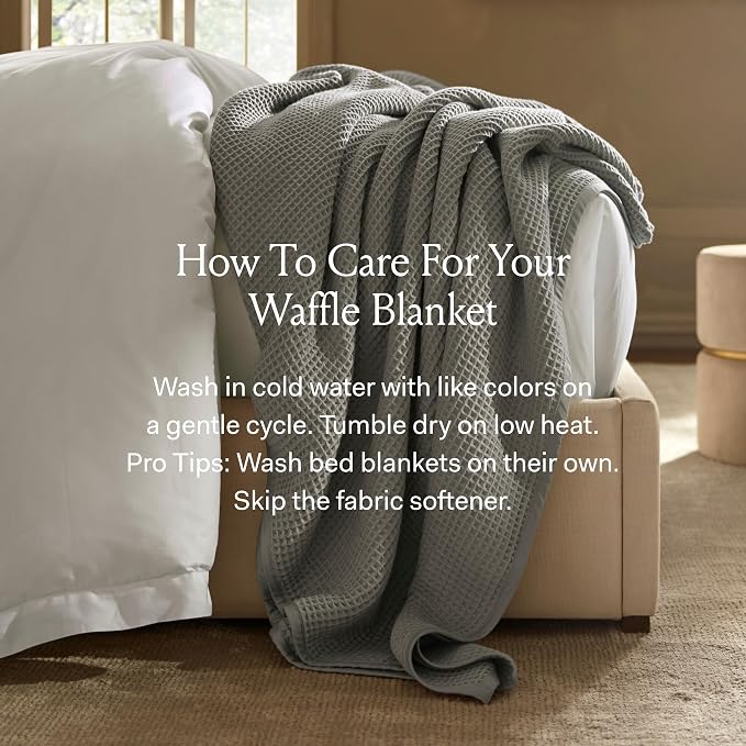 BOLL & BRANCH Waffle Bed Blanket - Image 6