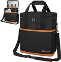 opux 6 Bottle Carrier Tote | Insulated Padded Wine Cooler Bag by OPUX