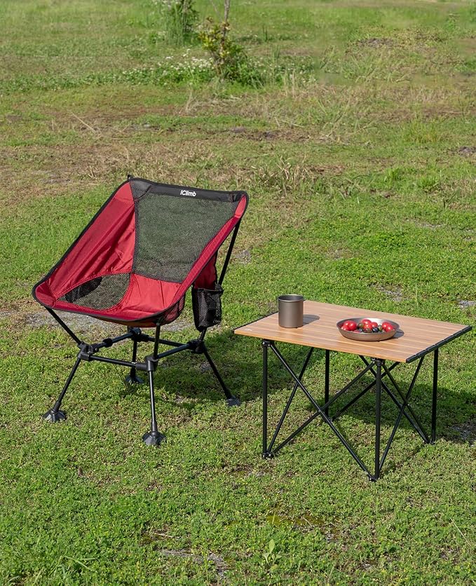 iClimb Ultralight Compact Camping Folding Beach Chair - Image 6