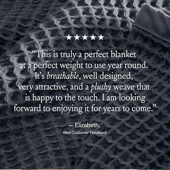BOLL & BRANCH Waffle Bed Blanket - Image 7