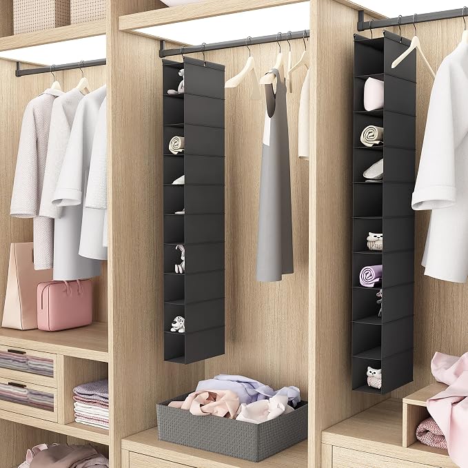 MAX Houser 10-Shelf Hanging Shoe Shelf Organizer, Hanging Shoe Storage - Image 2
