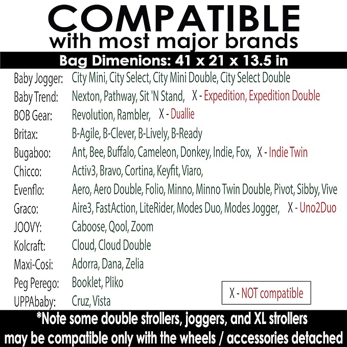Stroller Travel Bag for Standard or Double/Dual Strollers - Image 3