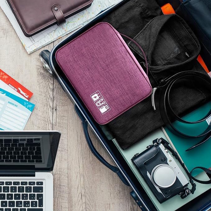 Electronics Organizer Travel Universal Cable Organizer Bag Waterproof - Image 9
