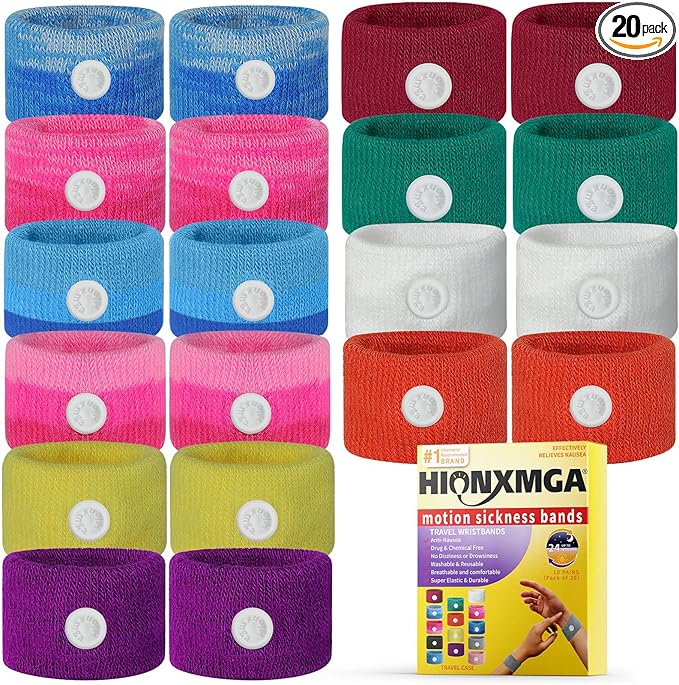 Motion Sickness Bands/Acupressure Nausea Wristband by HIONXMGA