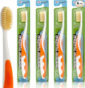 MOUTHWATCHERS Soft Flossing Toothbrushes, Value Pack of 4, Manual Toothbrush by Mouthwatchers