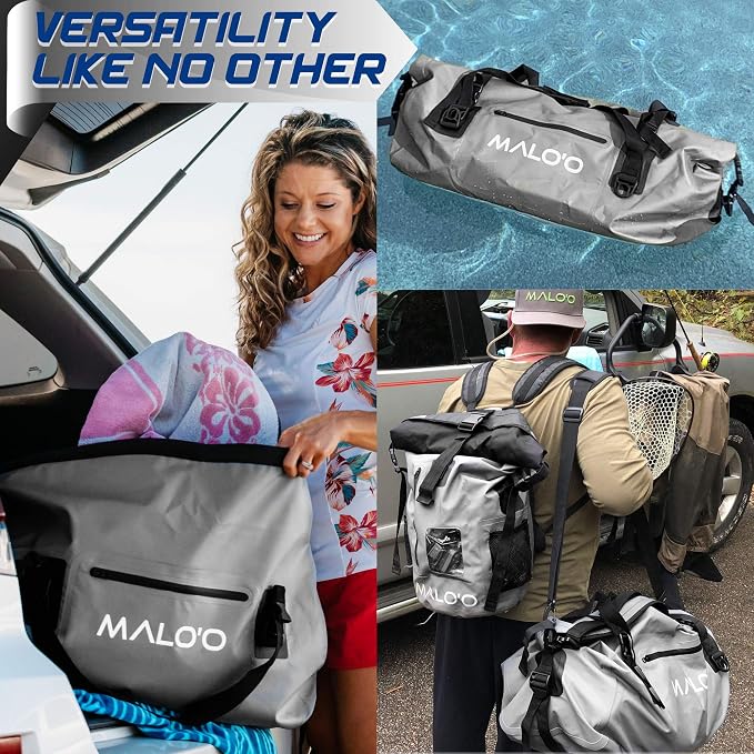 Malo'o Waterproof Dry Bag Duffel 40L/60L/100L, Roll Top Duffel Keeps Gear Dry - Image 6