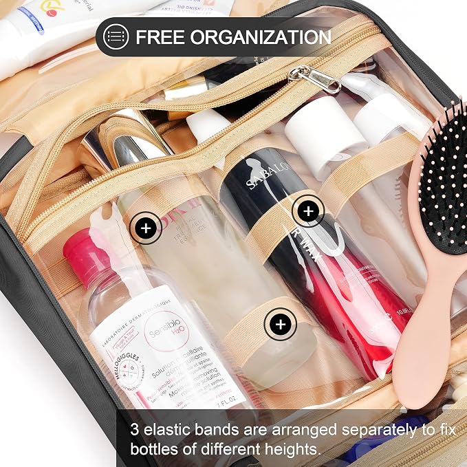 Travel Hanging Toiletry Bag for Women, Cruise Ship Essentials, - Image 6