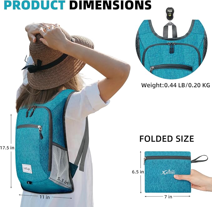 Lightweight Foldable Travel Backpack - 10L Daypack - Image 2