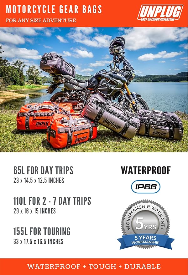 UNPLUG Waterproof Bags for Travel -1680D Heavy Duty Waterproof Duffel Bag for - Image 8