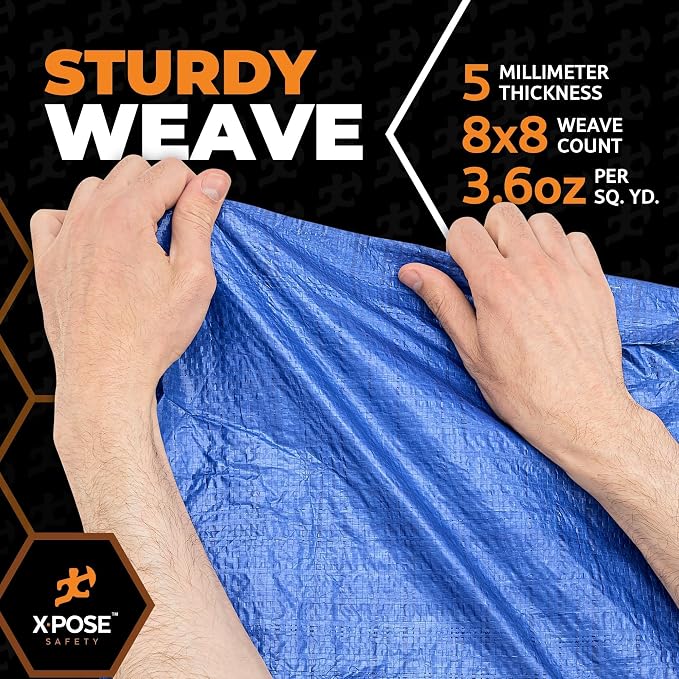 Better Blue Poly Tarp 8' x 10' - Image 5