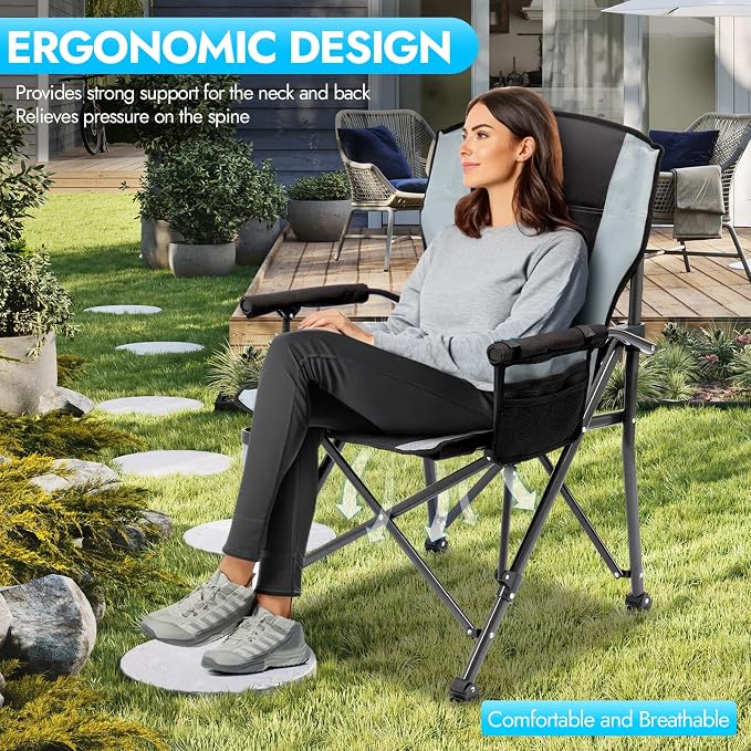 Oversized Folding Camping Chair - Image 6