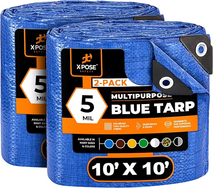 Better Blue Poly Tarp 10' x 10' by XposeSafety