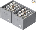Shoe Organizer for Closet, 2 Pack Sturdy Shoe Storage Bins by CYhom