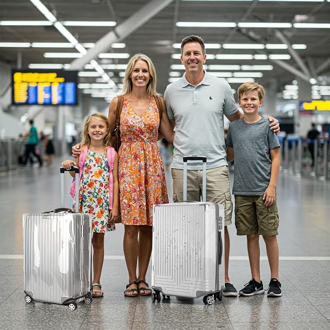 20 Inch Clear PVC Luggage Cover Protectors Suitcase Covers - Image 9