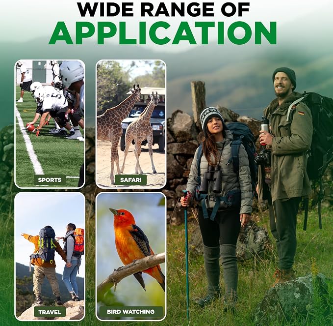 Binoculars with Phone Bracket Adapter, High Power Waterproof with Low Light - Image 8