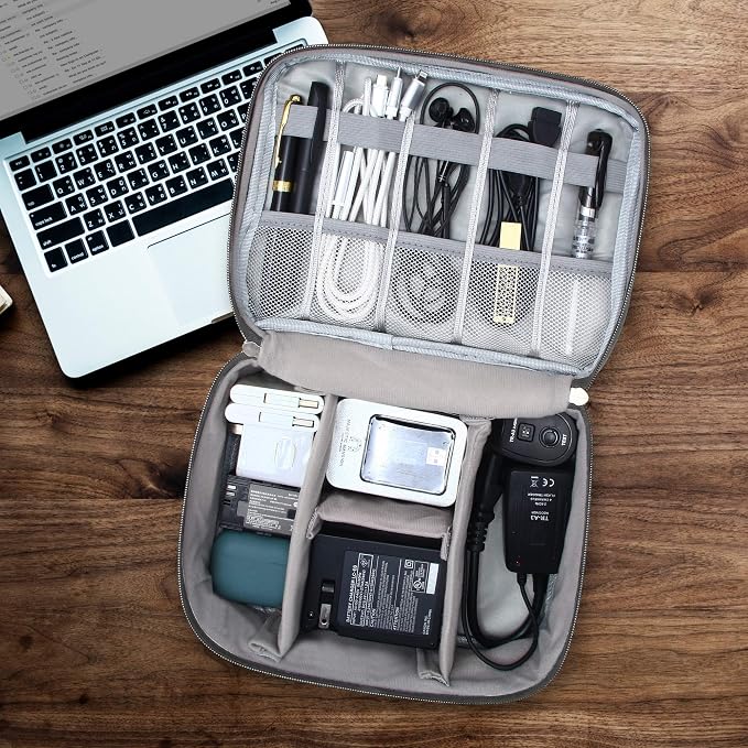 VOCUS Electronics Organizer Travel Cable Organizer Bag - Image 7