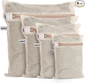 100% Cotton Mesh Laundry Bags, Premium Soft, No Dye by OKAKA