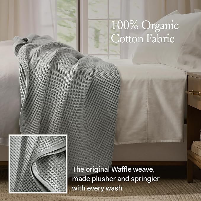 BOLL & BRANCH Waffle Bed Blanket - Image 3