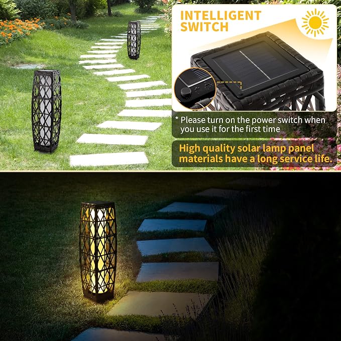 Solar Floor Lamp, Outdoor Floor Lamp, Solar Lanterns Outdoor Waterproof - Image 2