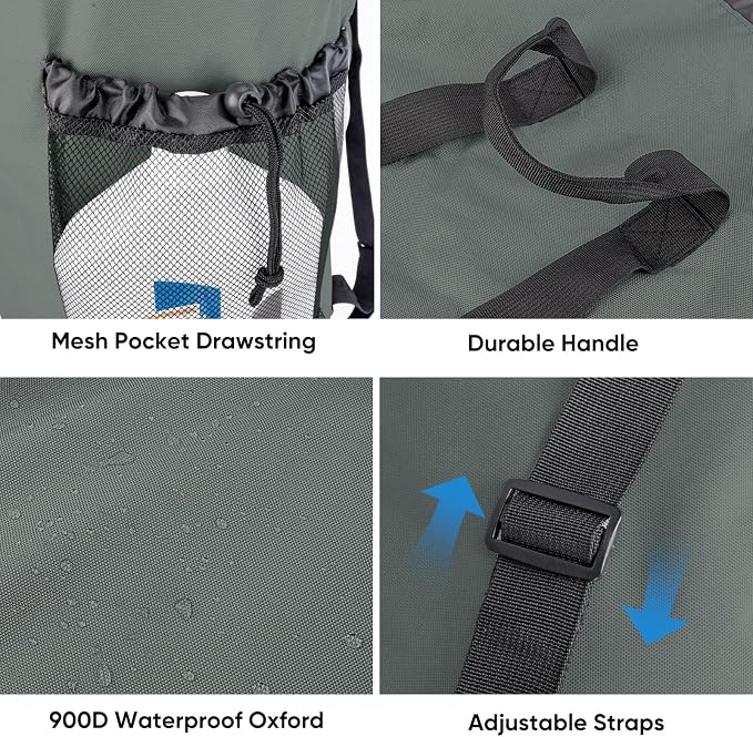 BALEINE 120L Laundry Bag Backpack, 900D Oxford Fabric Large Travel Laundry Bags - Image 4