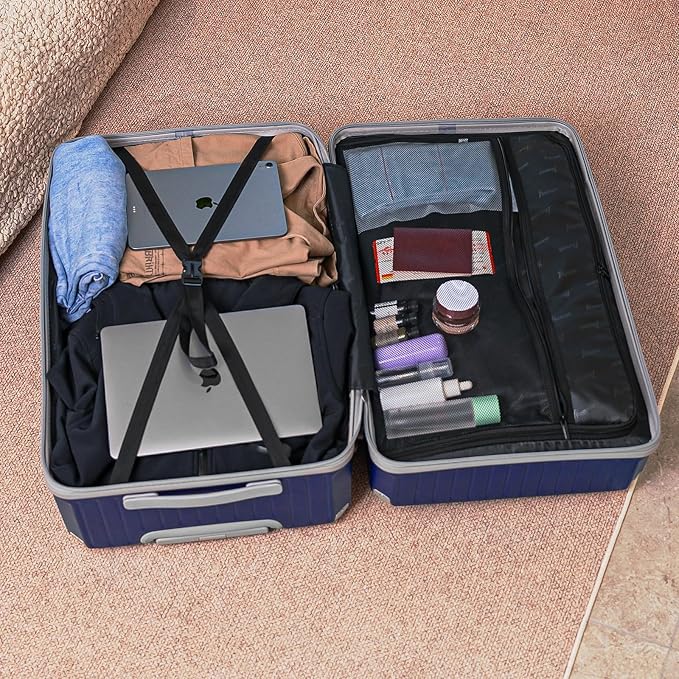 Romswi Suitcase Set with TSA Lock Cup Holder, Hardside Spinner Suitcase with - Image 8