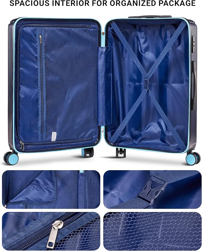 28 inch Luggage Hardside and Lightweight Suitcase - Image 5