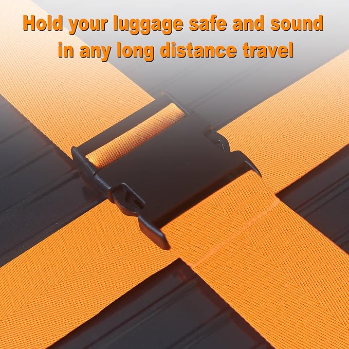 Luggage Straps for Suitcases TSA Approved Travel Belt 8 Pack by Chelmon - Image 4