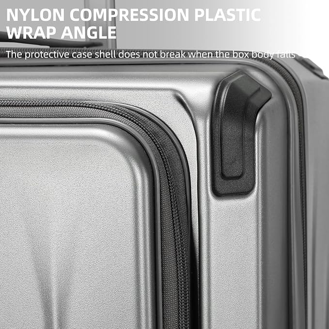 Premium Carry On Luggage, 29 Inch Top Opening Aluminum Frame Airline Approved - Image 9