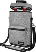 opux Wine Bag 2 Bottle Wine Tote Carrier, Insulated Wine Cooler Bag by OPUX