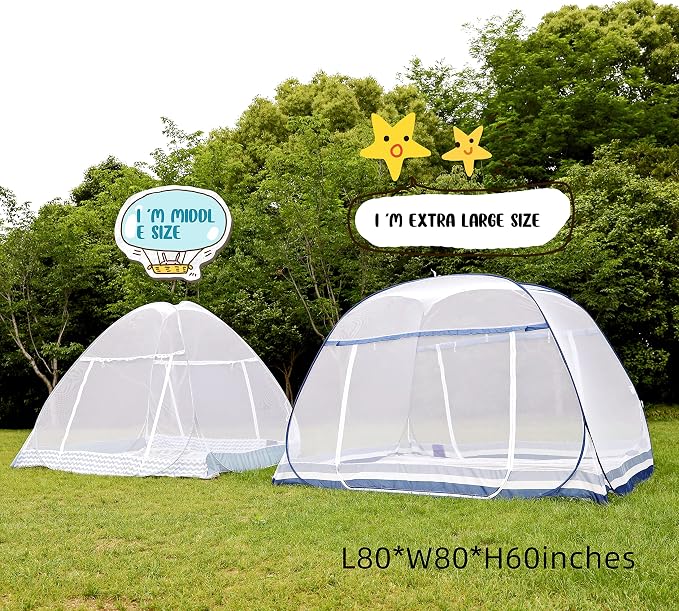 Jsanh Folding Mosquito Net Tent Canopy Curtains - Image 6