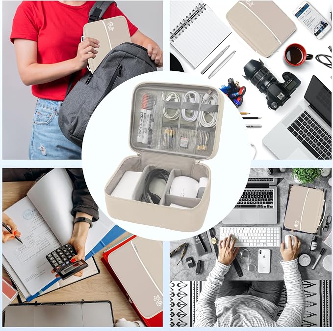 Electronics Organizer, Travel Cord Organizer Pouch, Portable Cable Organizer - Image 6