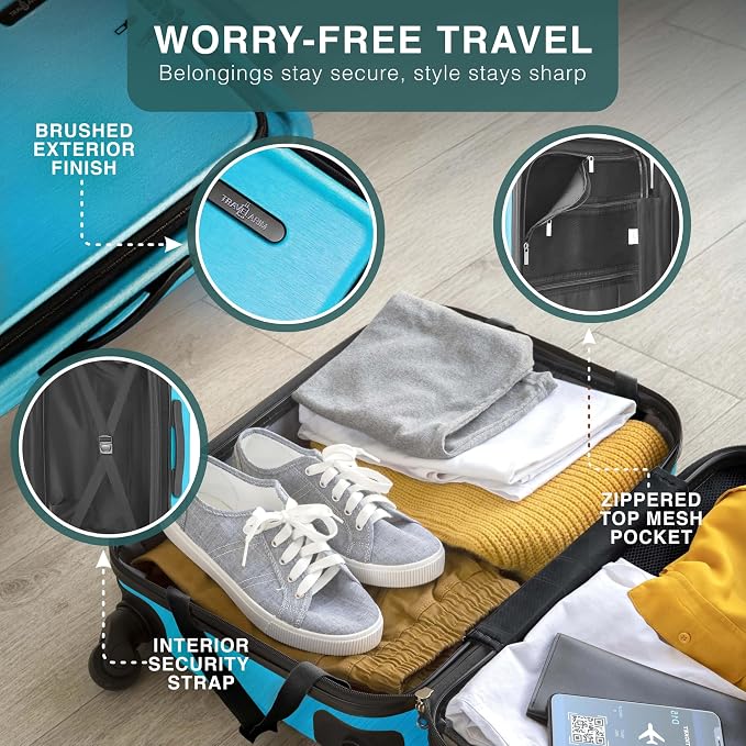 Luggage Sets 3 Piece, 22 Inch Carry on Luggage and 28 Inch Suitcases - Image 6