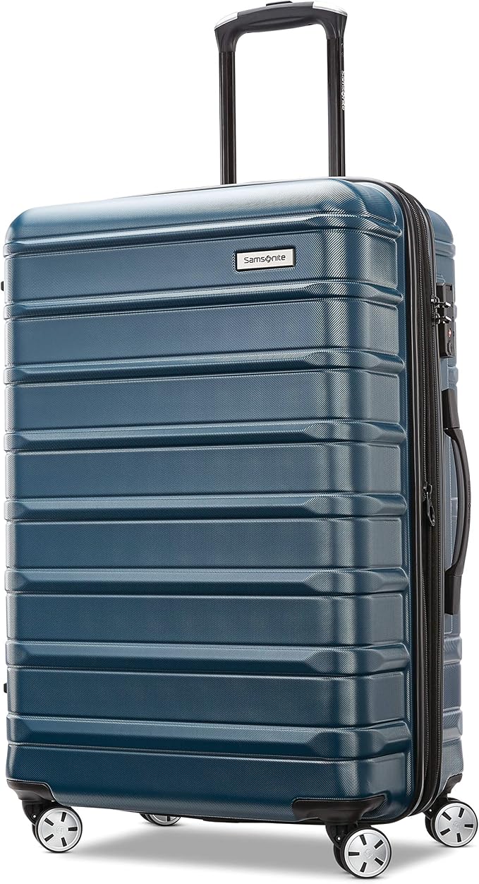 Samsonite Omni 2 Hardside Expandable Spinner Wheel Luggage, Checked Medium 24 in by Samsonite