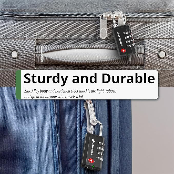 Fosmon TSA Approved Locks for Luggage/ Suitcase - Image 4