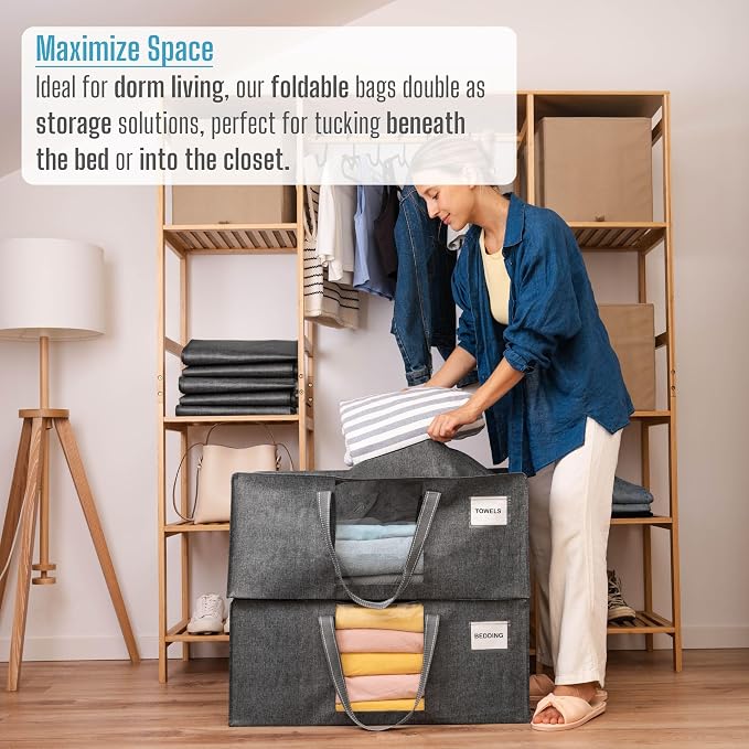 VENO 4 Pack Moving Bags Extra Large Storage Bags - Image 4