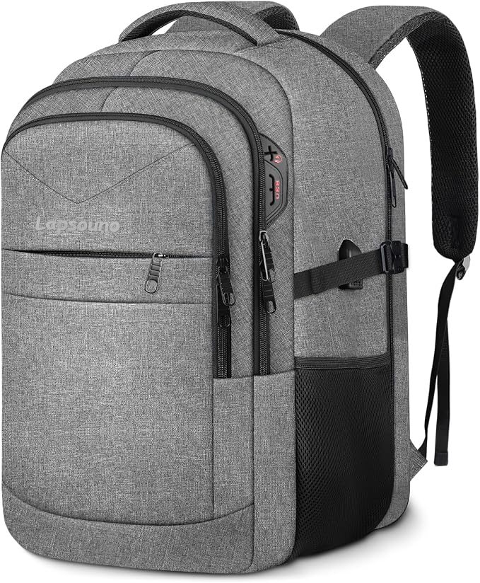Lapsouno Extra Large Laptop Backpack, 17 Inch Carry on Travel Backpack by Lapsouno