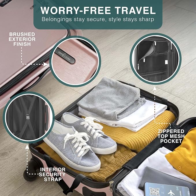 Luggage Sets 3 Piece, 22 Inch Carry on Luggage and 28 Inch Suitcases - Image 6