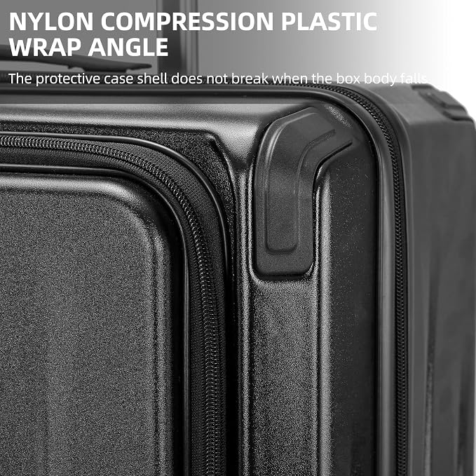 Premium Carry On Luggage, 29 Inch Top Opening Aluminum Frame Airline Approved - Image 9