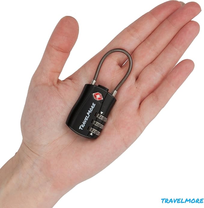 TSA Approved Travel Combination Cable Luggage Locks - Image 5
