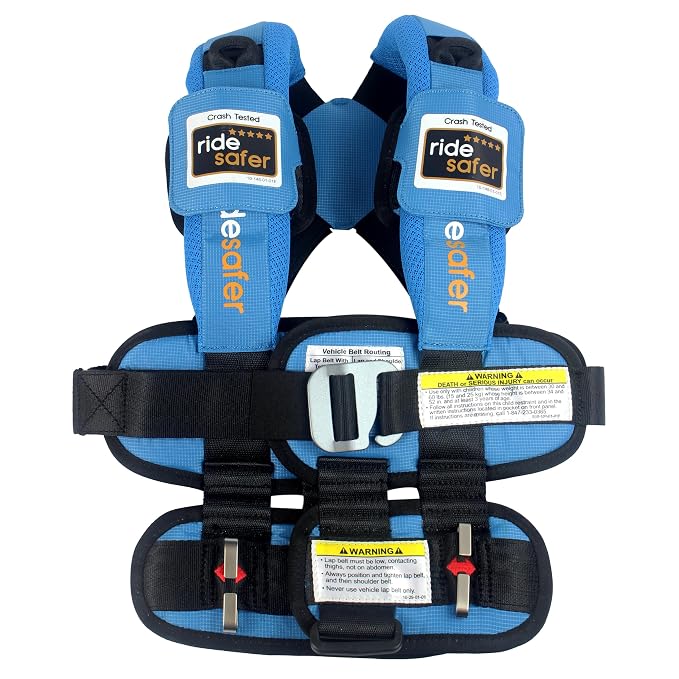Small Blue, Lightweight, Portable Car Seat by RideSafer