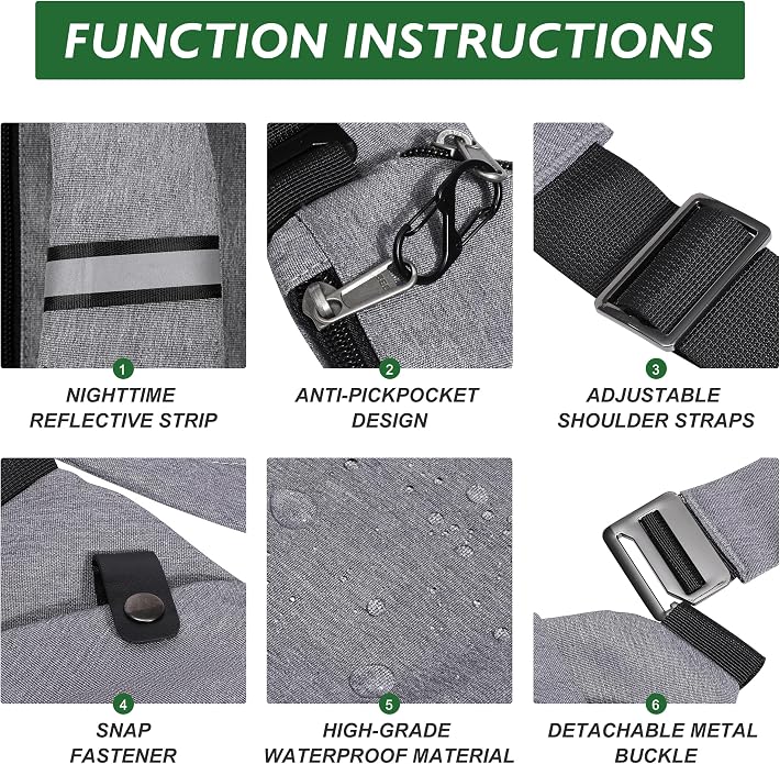 Anti Theft Crossbody Travel Bags - Image 5