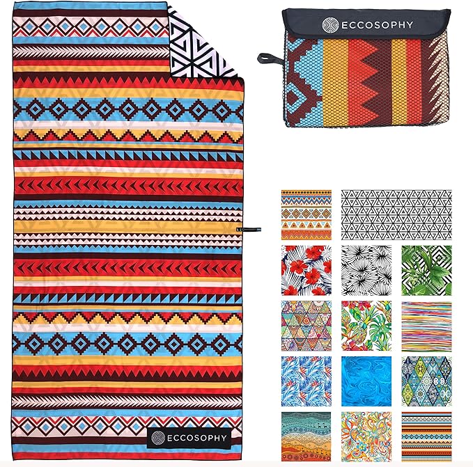 ECCOSOPHY Microfiber Beach Towel by ECCOSOPHY